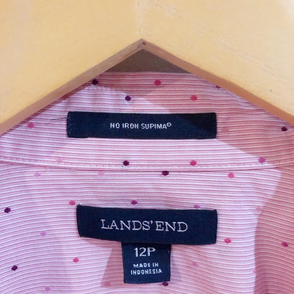 LANDS’ END cotton printed shirt size 12P - Picture 2 of 4
